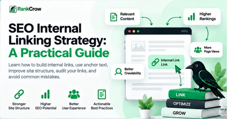 SEO internal linking strategy guide showing connected website pages