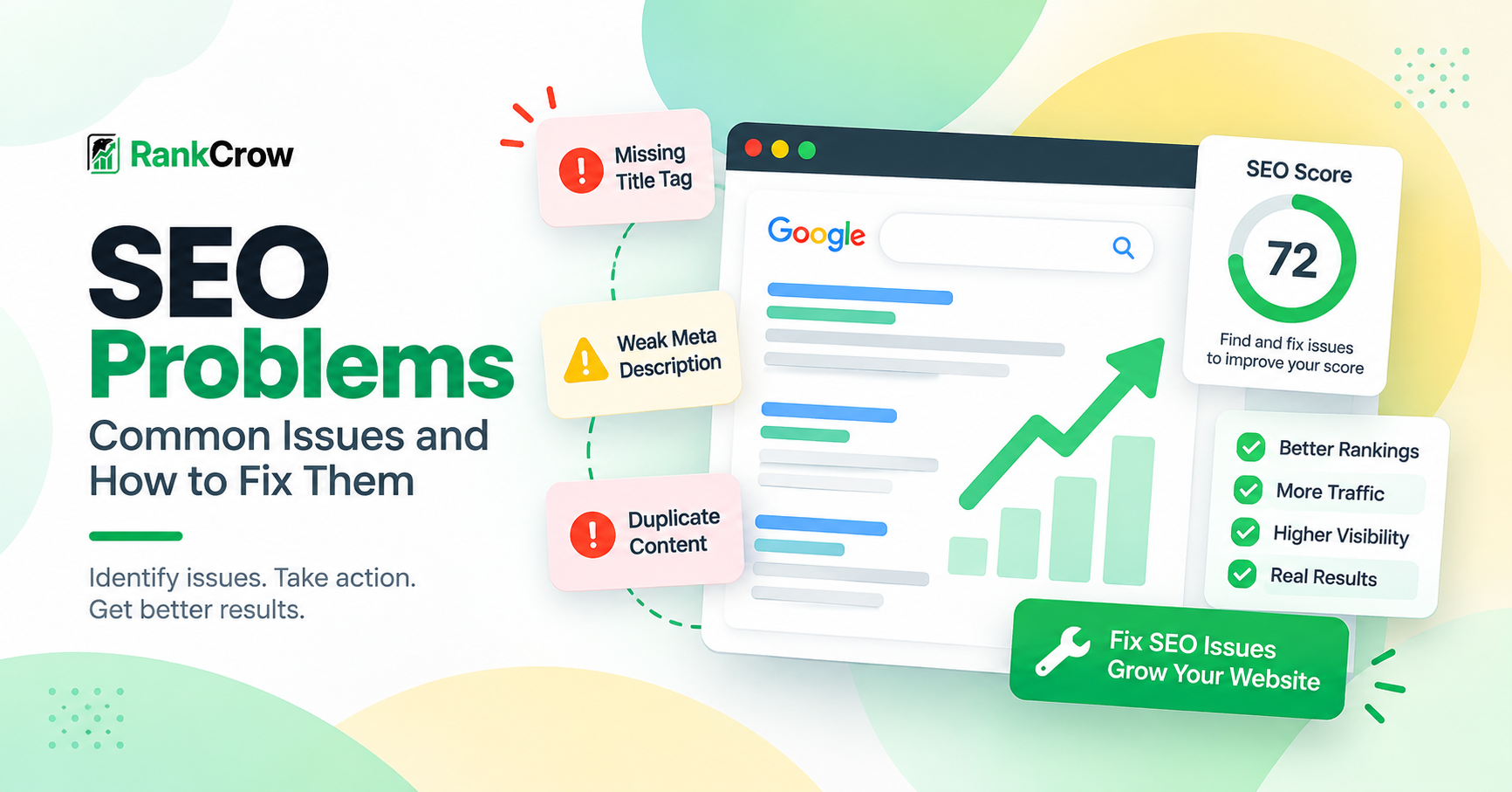 Common SEO problems and website optimization issues